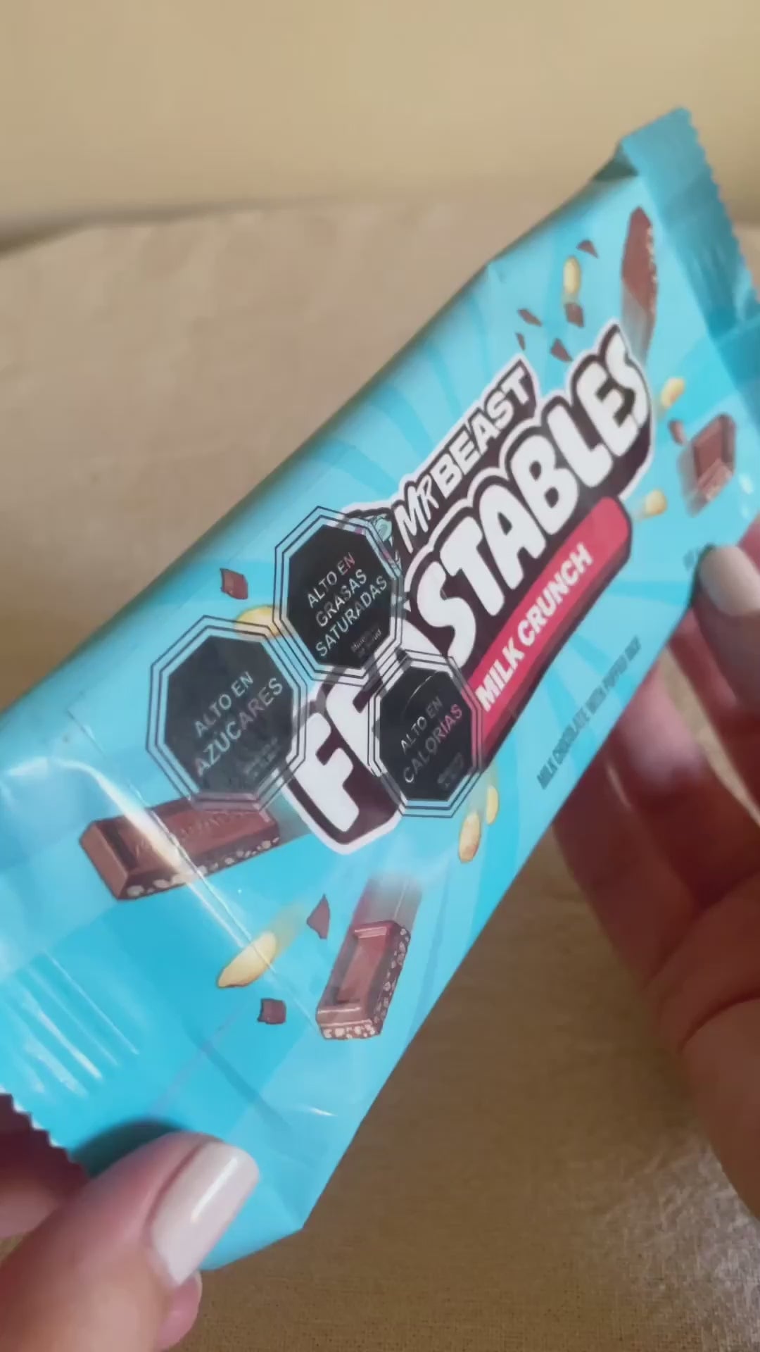 Barritas Mr. Beast Crunch Chocolate Leche Feastables 60 g