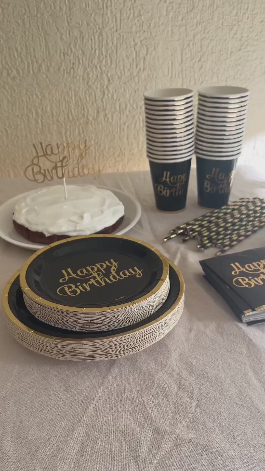 Set Decoración Fiesta Happy Birthday 30 Personas 1 un
