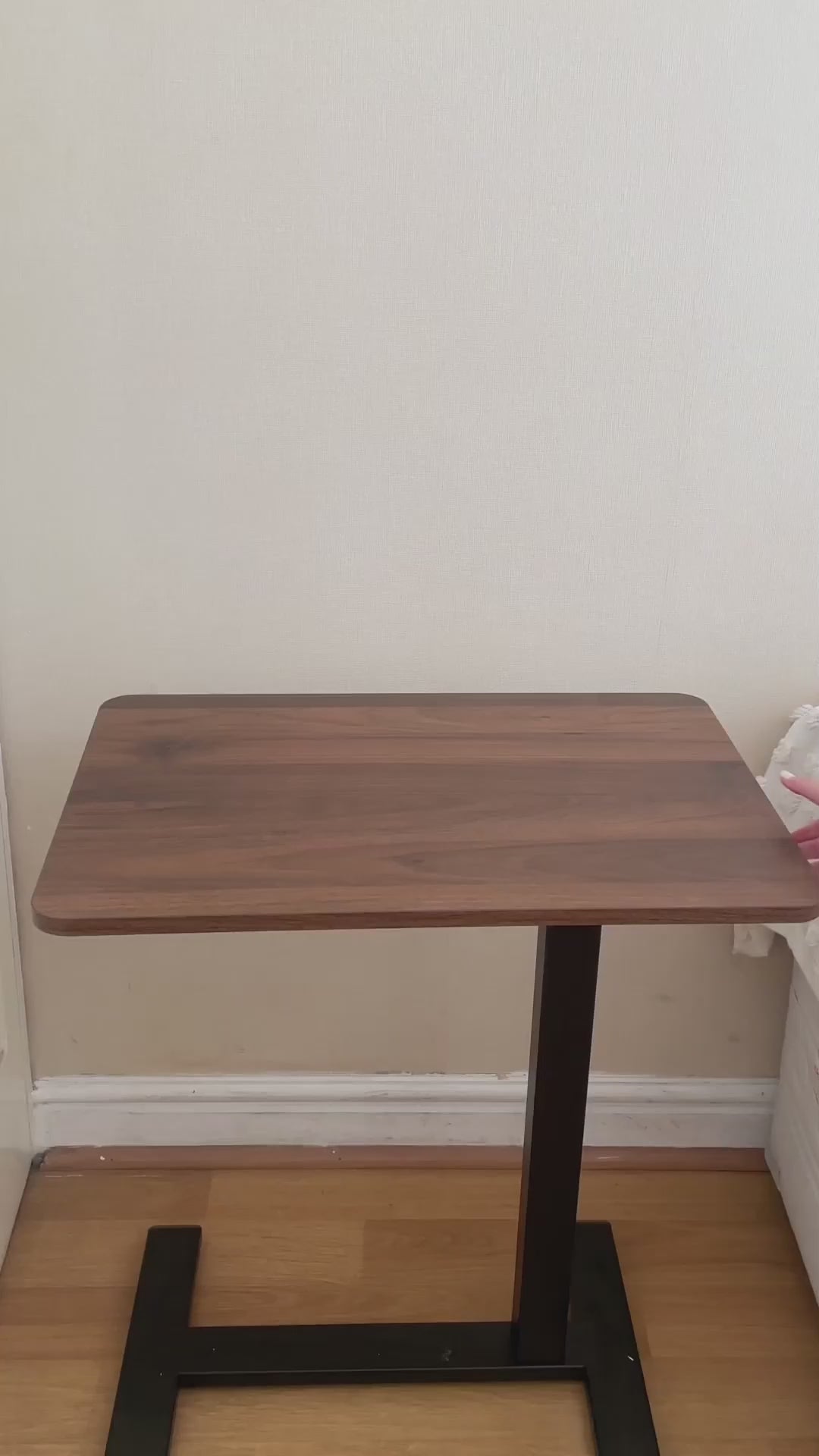 Mesa Lateral de Altura Regulable Con Encimera Abatible Black Base Assen 1 un