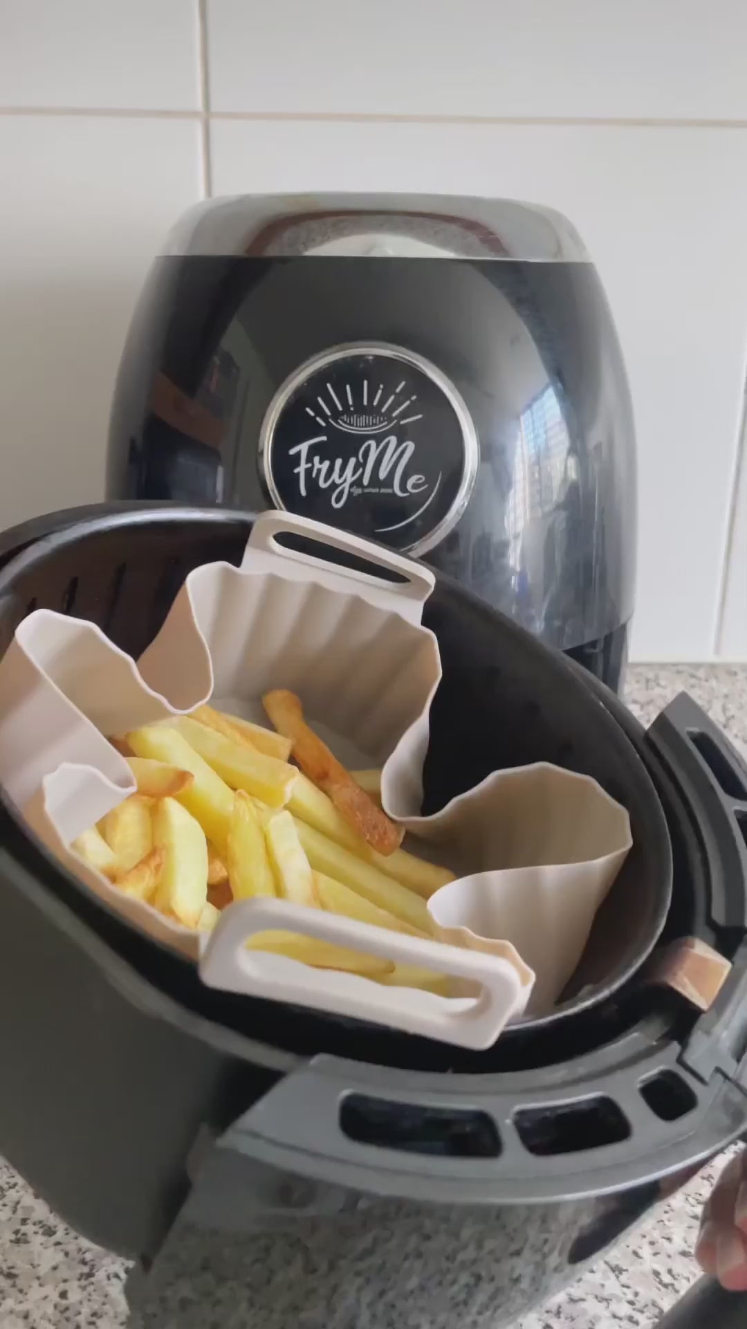 Set 2 Moldes Silicona Air Fryer 21 cm Home Logics