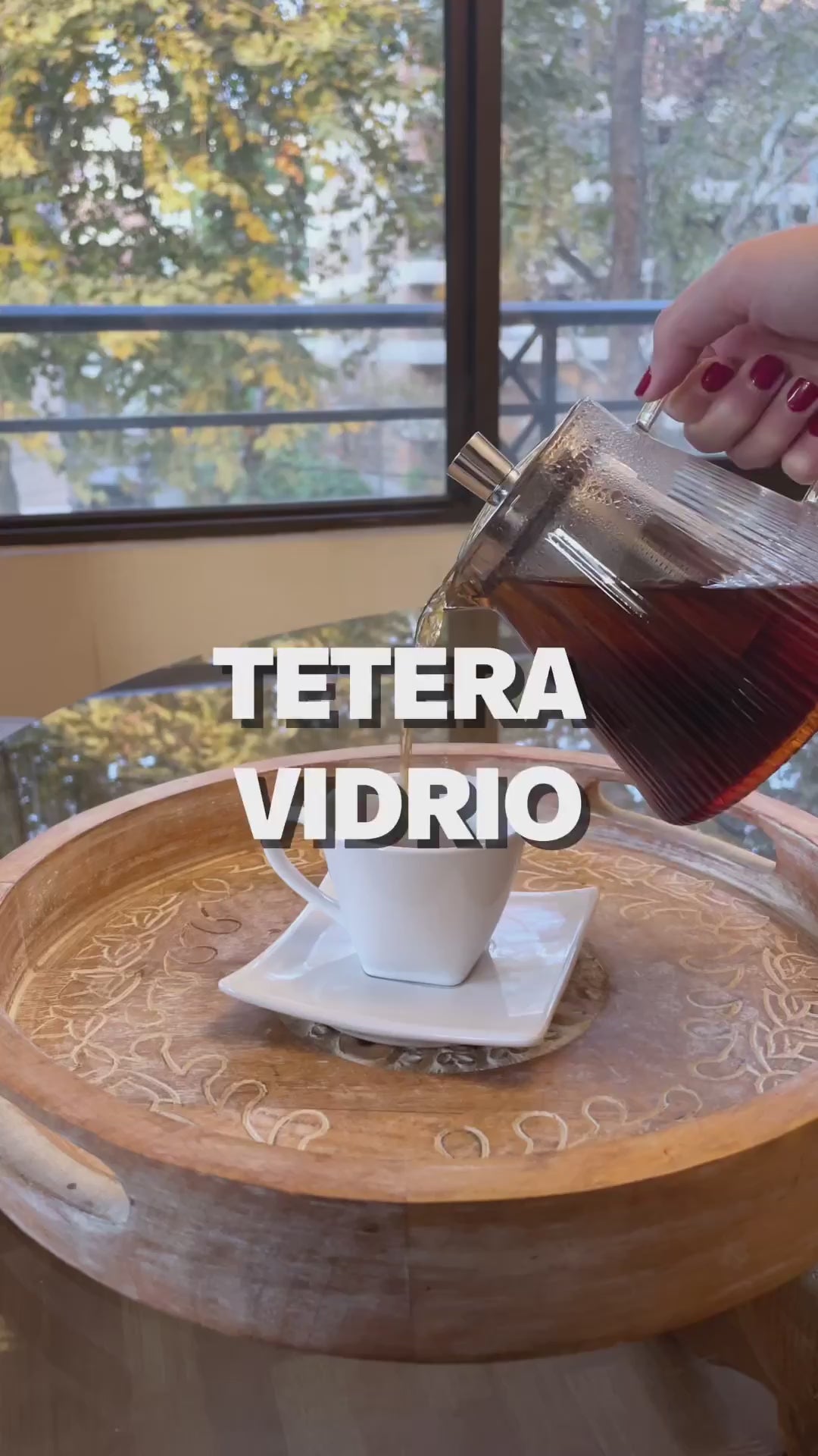 Tetera Vidrio 600 ml Home Logics 1 un