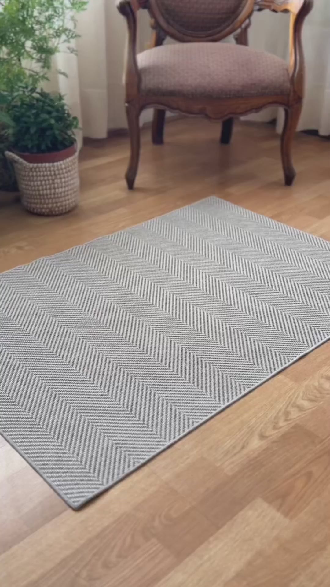 Alfombra Lavable Gris 80 x 120 cm Blair Home 1 un