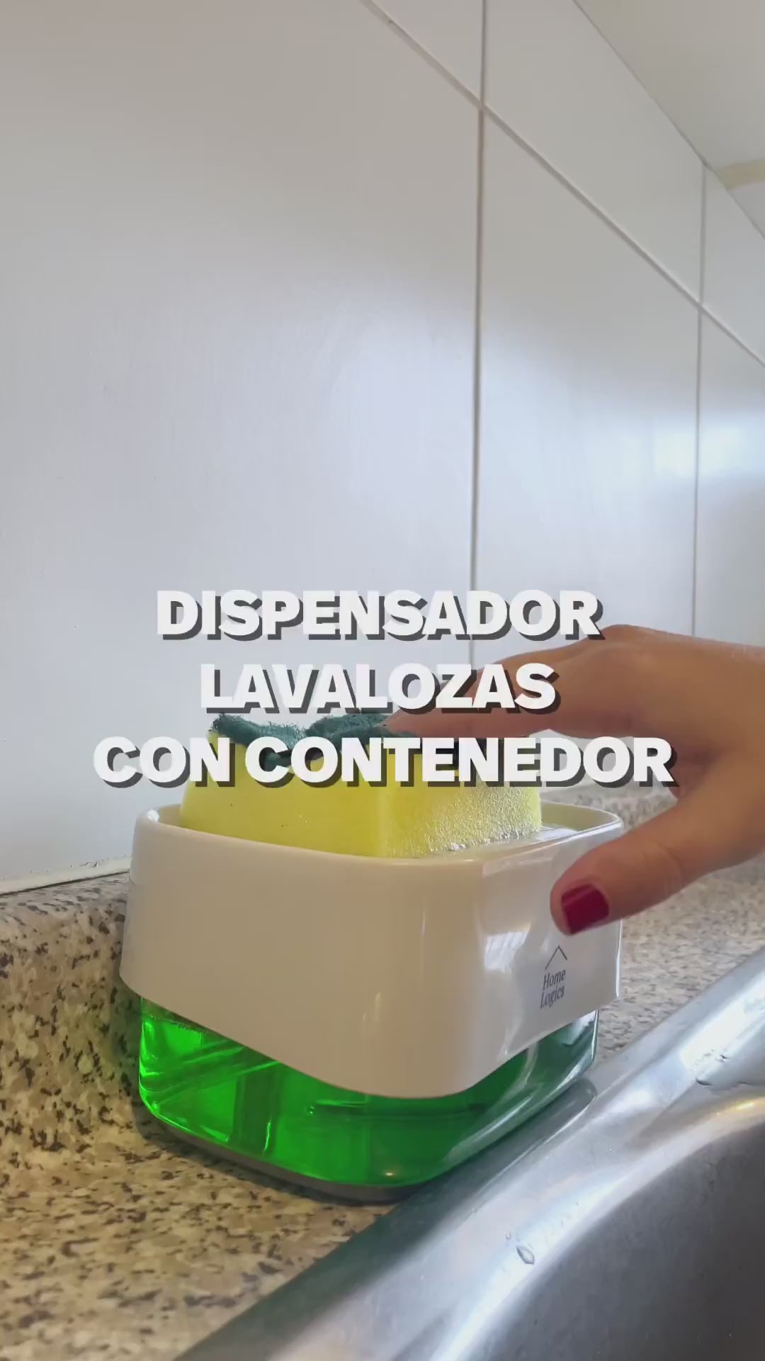Dispensador Lavalozas con Contenedor 520 ml Home Logics 1 un
