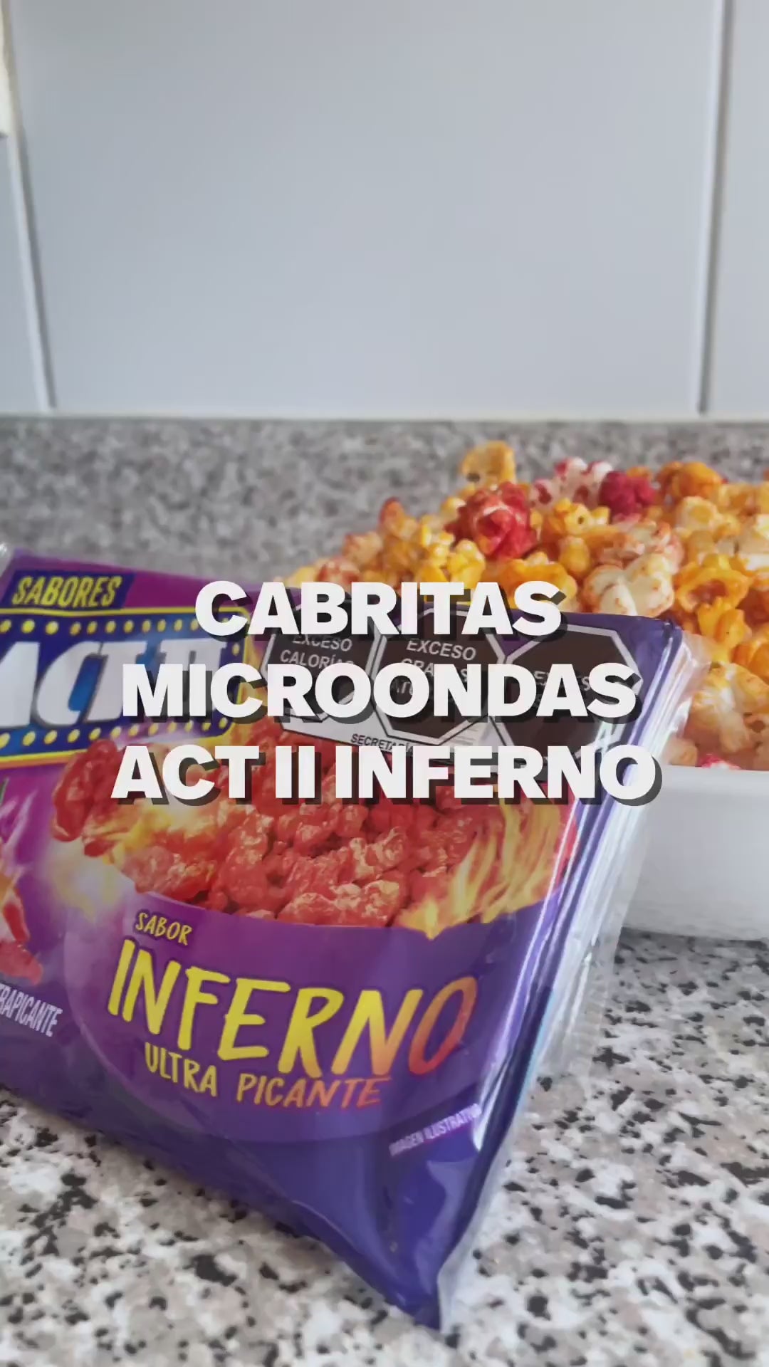 Cabritas para Microondas Inferno ACT II Pack de 15 x 88 g