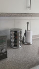 Especiero con 16 Frascos y Rack Organizador De Acero Inoxidable Home Logics 1 un