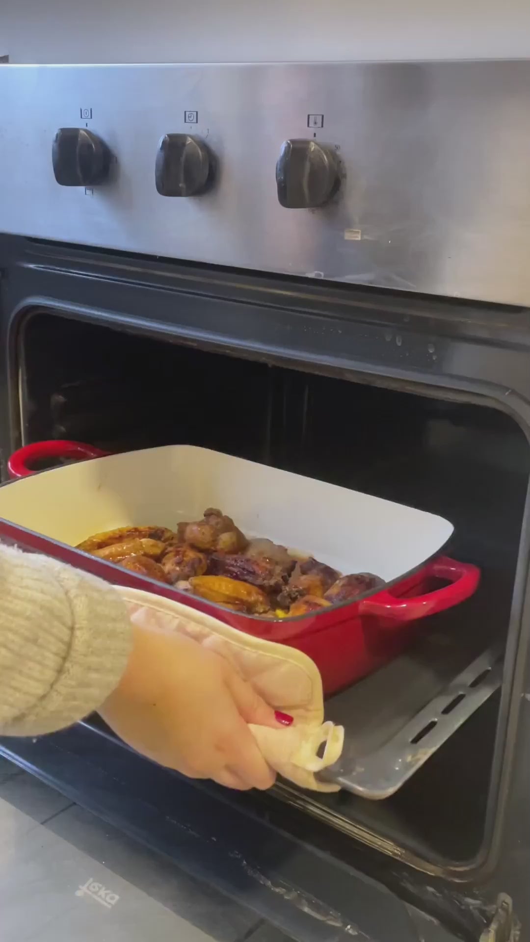 Fuente para Horno Hierro Forjado Red Beathon 1 un