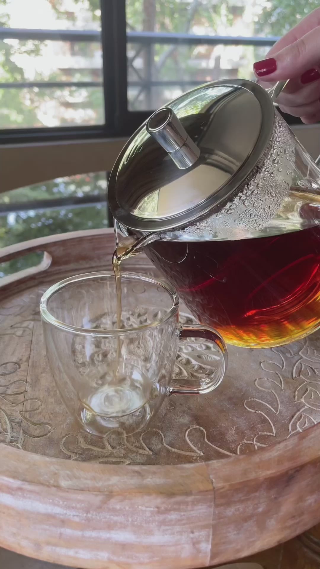 Tetera Vidrio con Infusor 1,2 L Home Logics 1 un