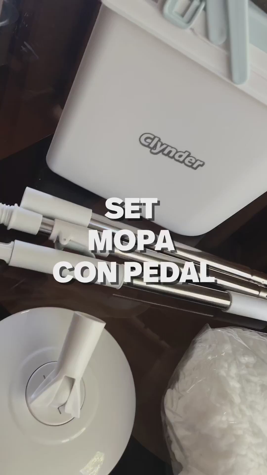 Set Mopa con Pedal Spin Clynder 1 un