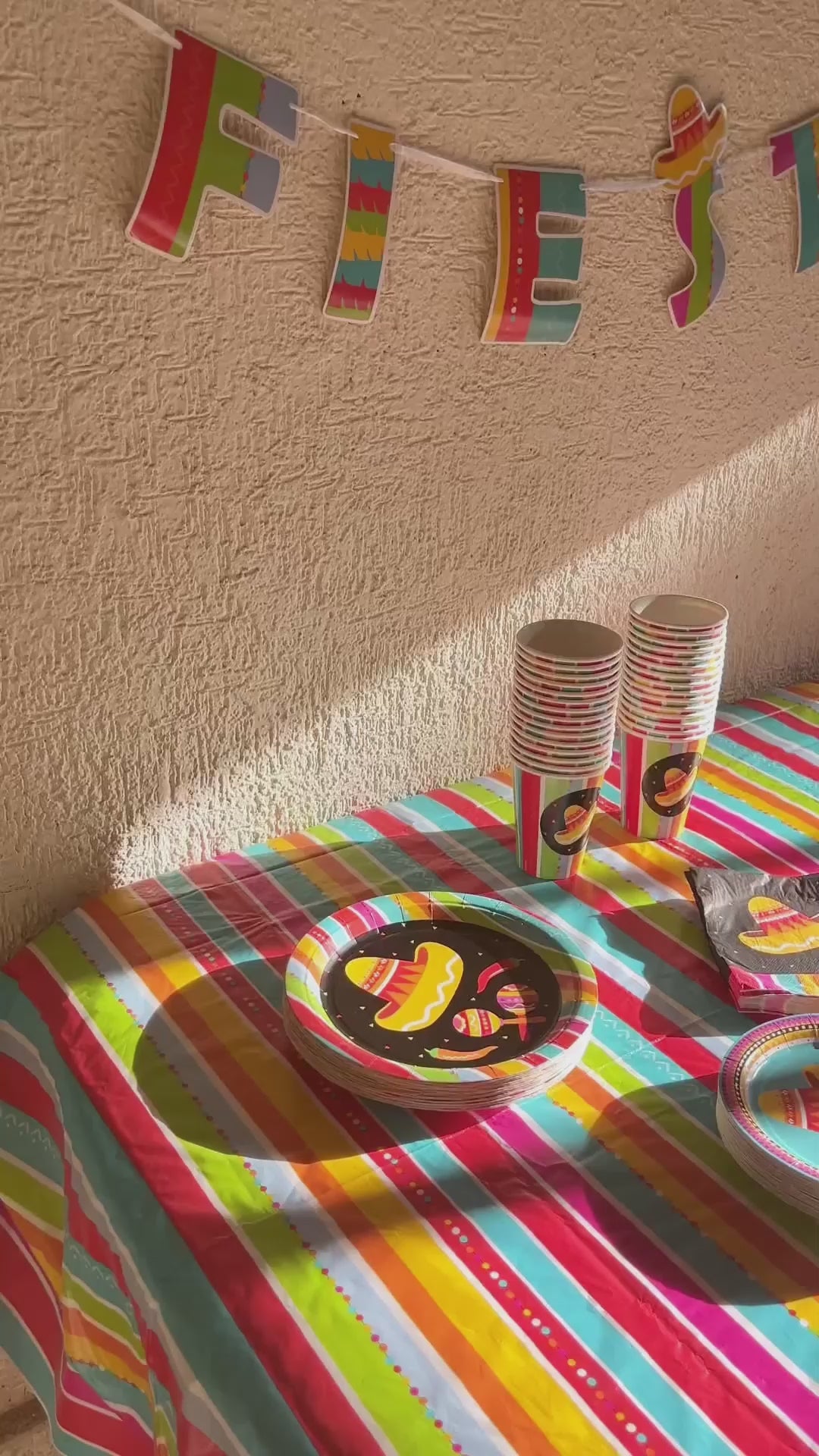 Set Decoración Fiesta Mexican Theme 30 Personas 1 un