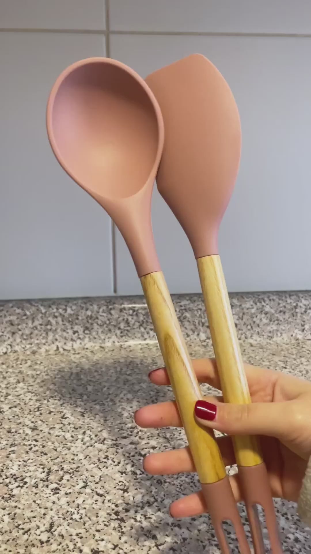 Set Espátula y Cuchara de Silicona Home Logics