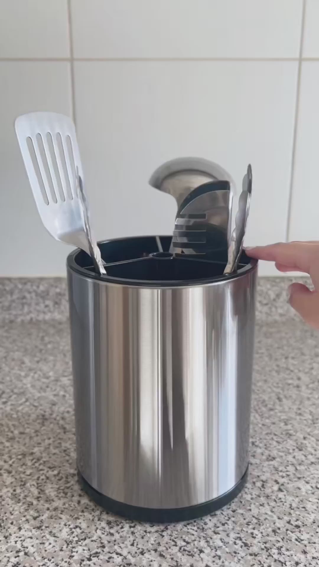 Organizador de Utensilios de Acero Inoxidable Weston 1 un