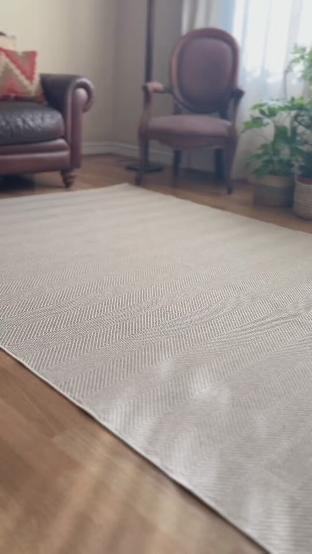 Alfombra Lavable Beige 170 x 240 cm Blair Home 1 un