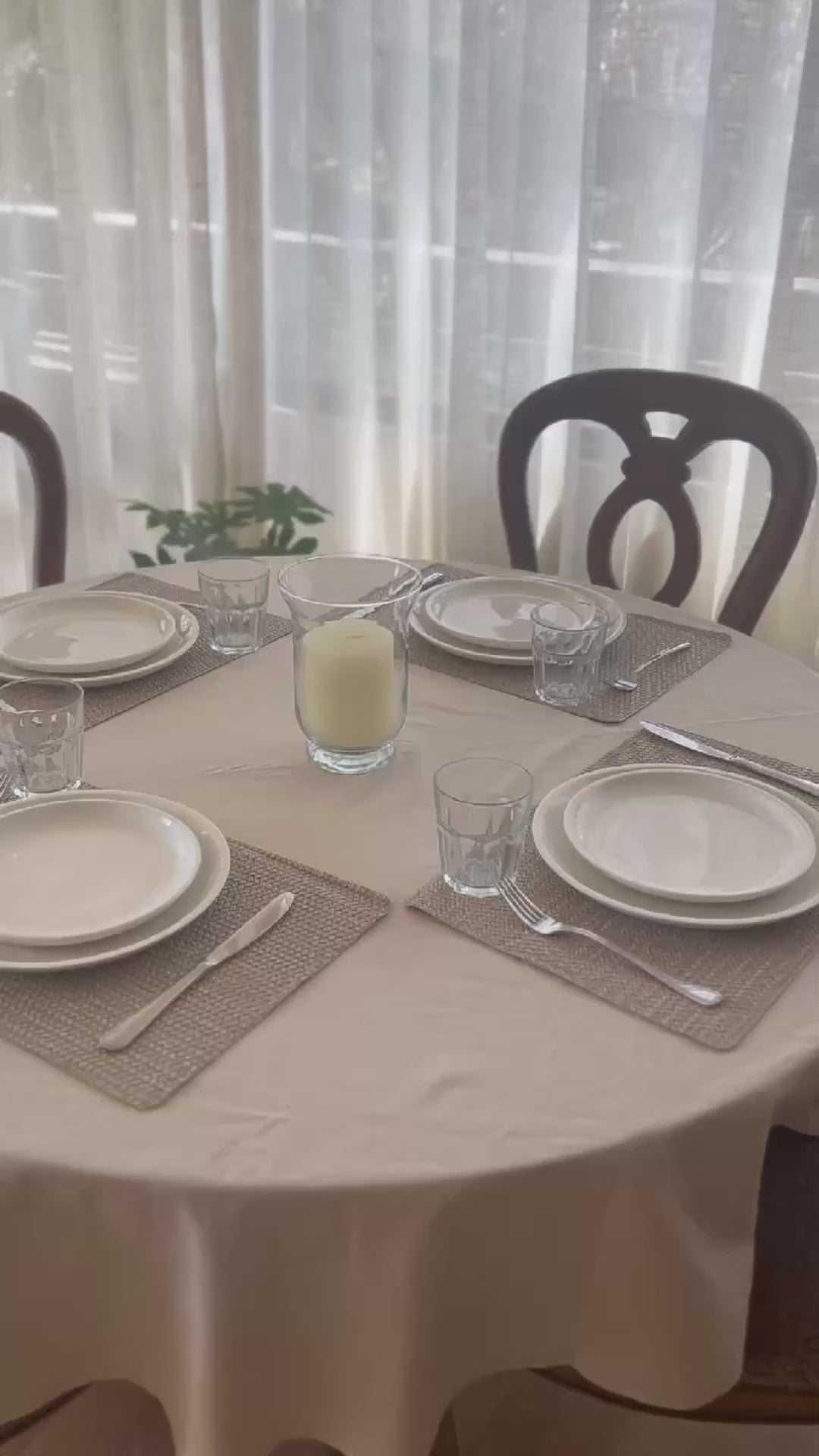 Set 4 Individuales Beige Natural Home Logics 1 un