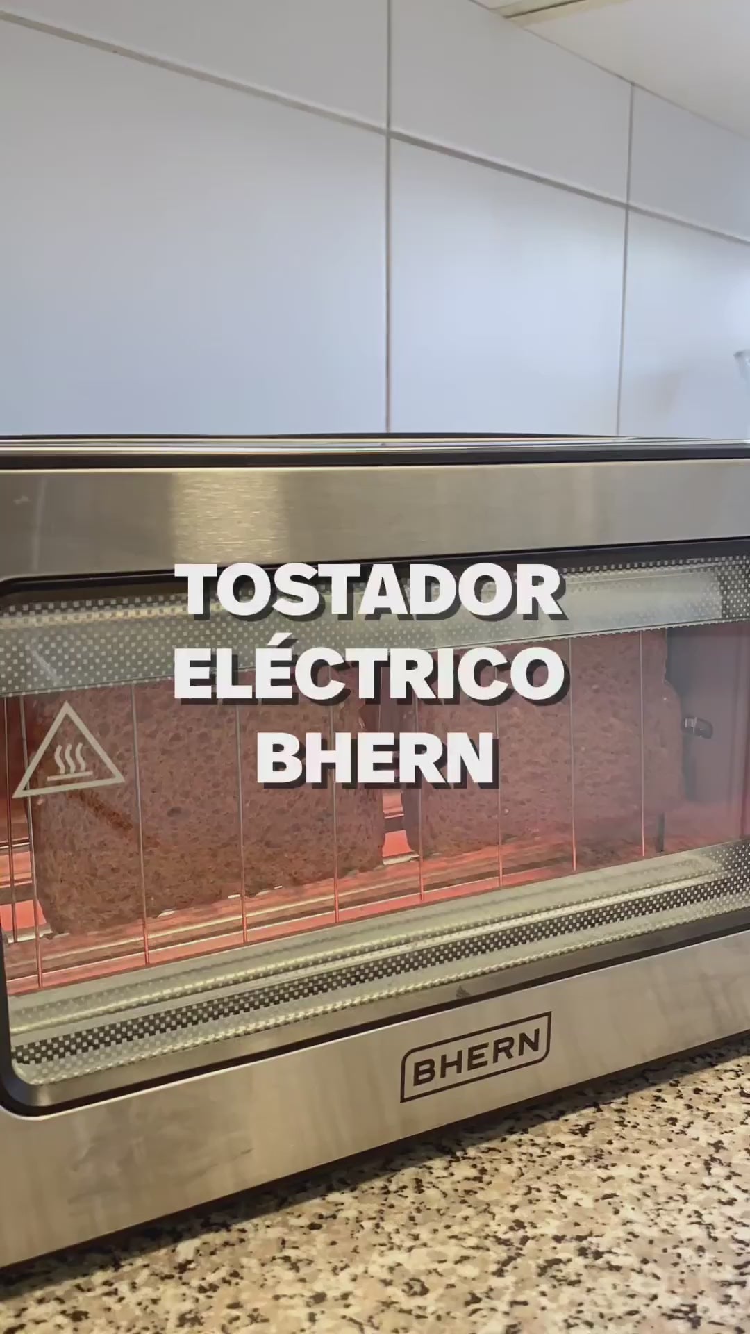 Tostador Eléctrico Acero Inoxidable 2 Bhern