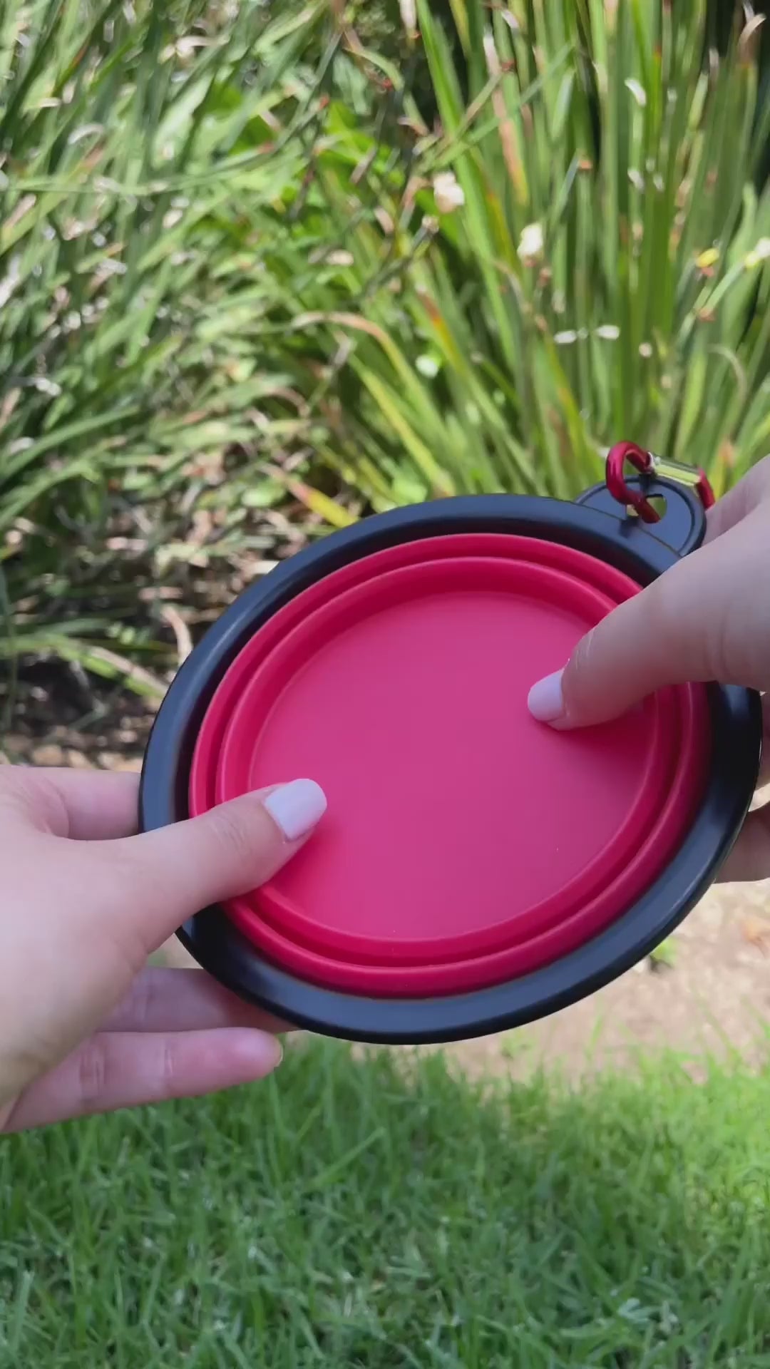 Plato Comida Plegable para Mascotas 1 un