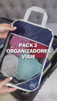 Set 3 Organizadores de Equipaje Gris Voyara 1 un