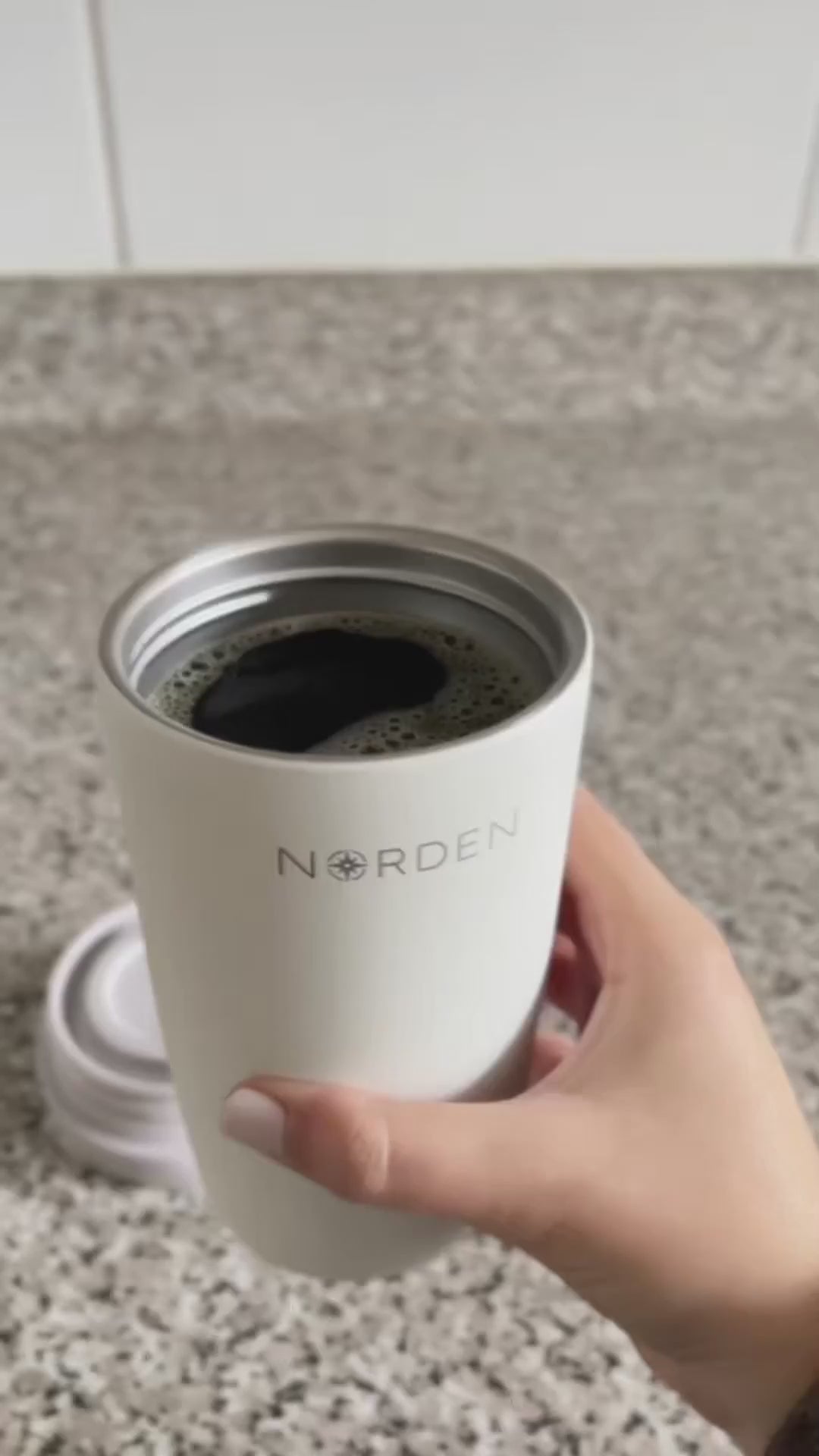 Coffee Mug Leak-Proof Almond 350 ml Norden 1 un