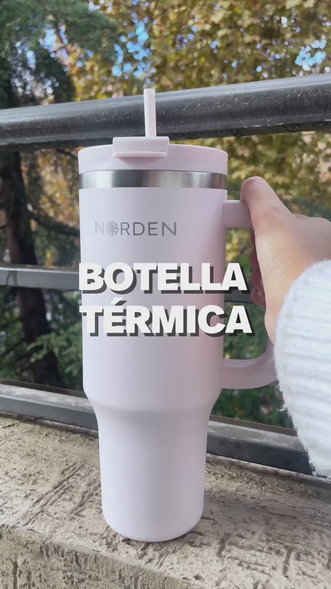 Botella Térmica Tumbler Leak-Proof Pink 1200 ml Norden 1 un