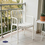 Silla de Terraza Lounge Milano White 1 un