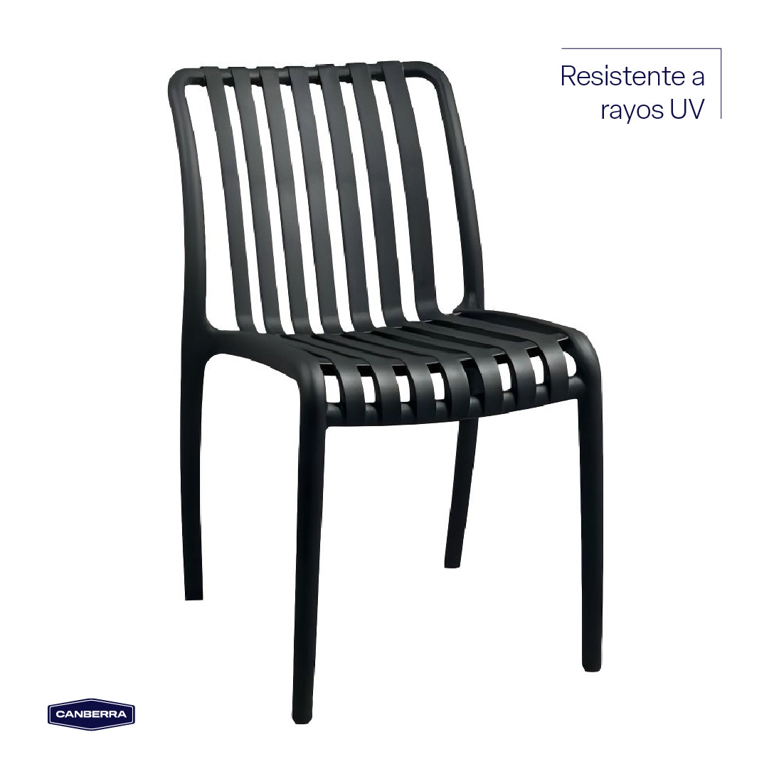 Silla de Terraza Milano Black 1 un