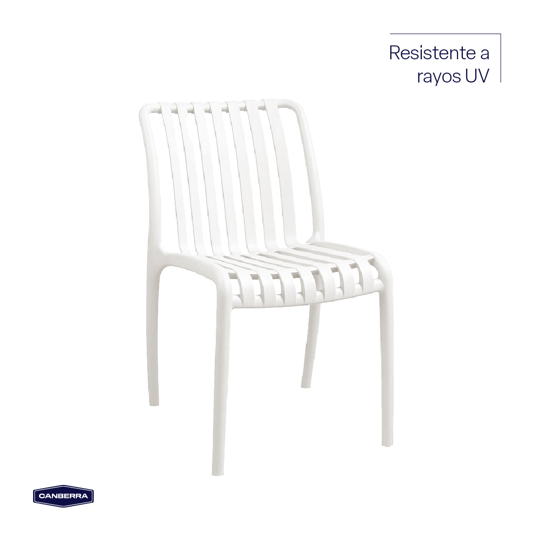 Silla de Terraza Milano White 1 un