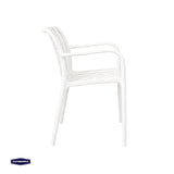 Silla de Terraza Lounge Milano White 1 un