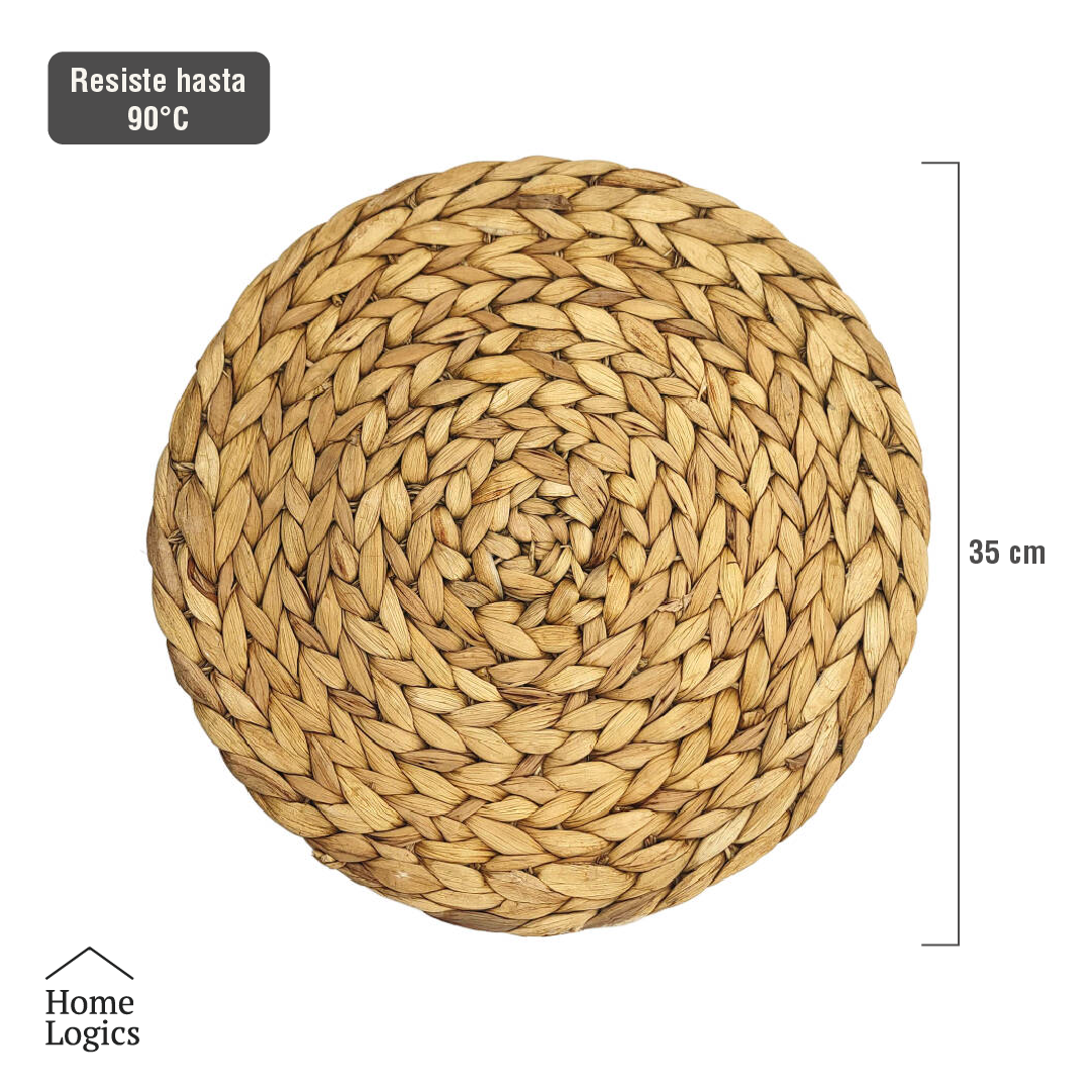 Set 2 Individuales Natural Collection Golden-Brown Home Logics 1 un