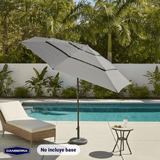 Quitasol de Terraza 3m 3 Capas Dark Grey Canberra 1 un