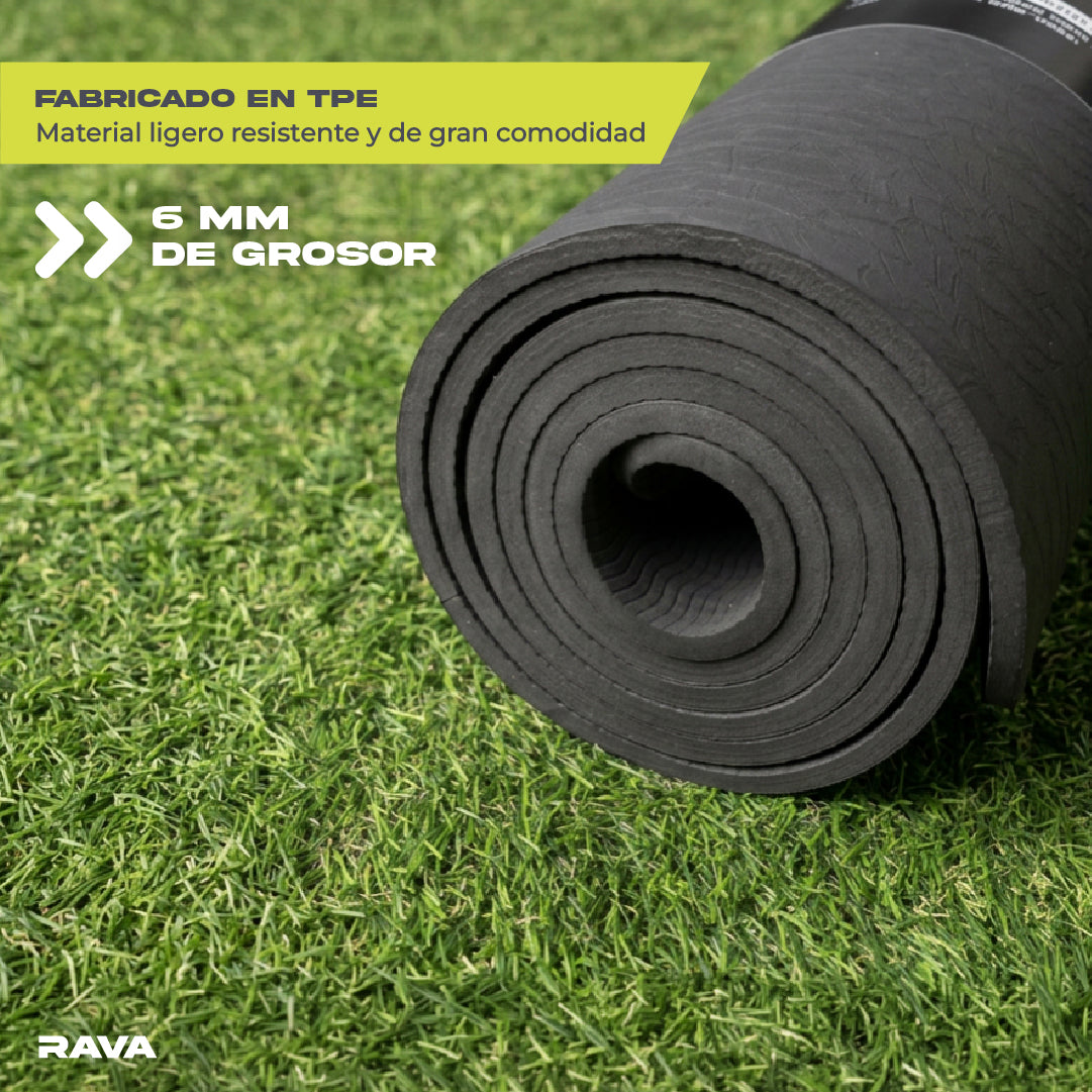 Yoga Mat 6 mm Rava 1 un