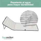 Reposera Playa Plegable 189 cm Blue Stripes Sunseeker 1 un