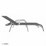 Reposera Acero Reposabrazos 198 x 67 x 52 cm Cool Gray Sunseeker 1 un