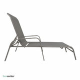 Reposera Acero Reposabrazos 198 x 67 x 52 cm Cool Gray Sunseeker 1 un