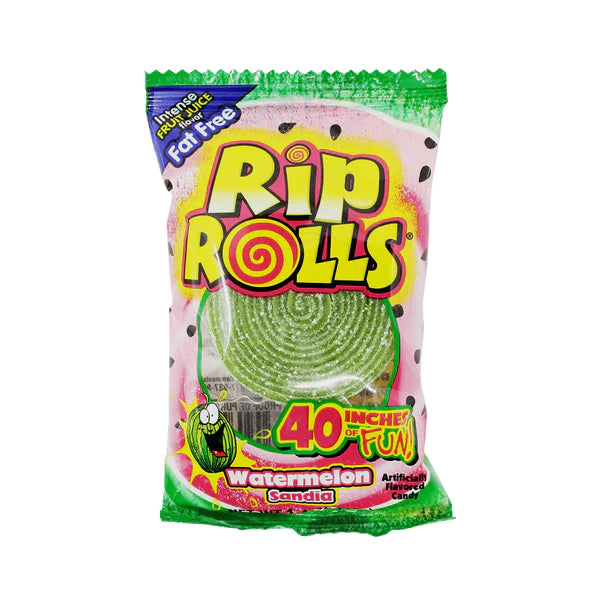 Gomitas Enrolladas Sandía Rip Rolls 40 g