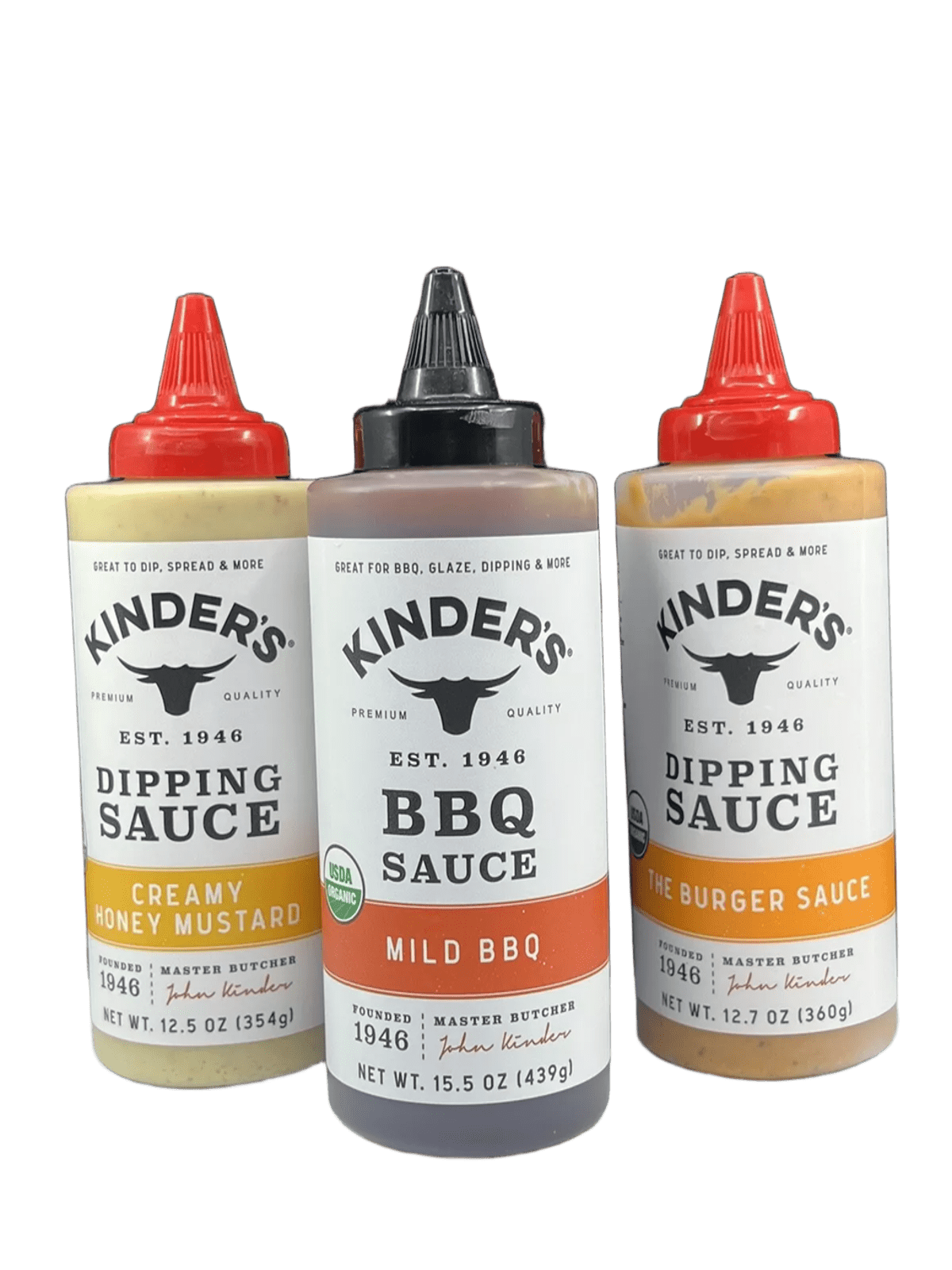 Salsas BBQ Variedades Kinder's 1,153 kg