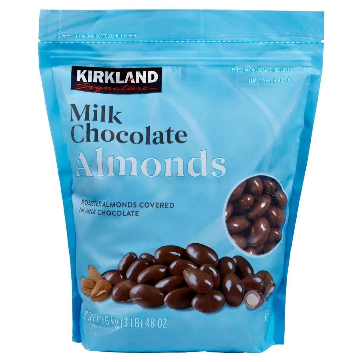 Almendras Bañadas en Chocolate Kirkland 1.36 Kg