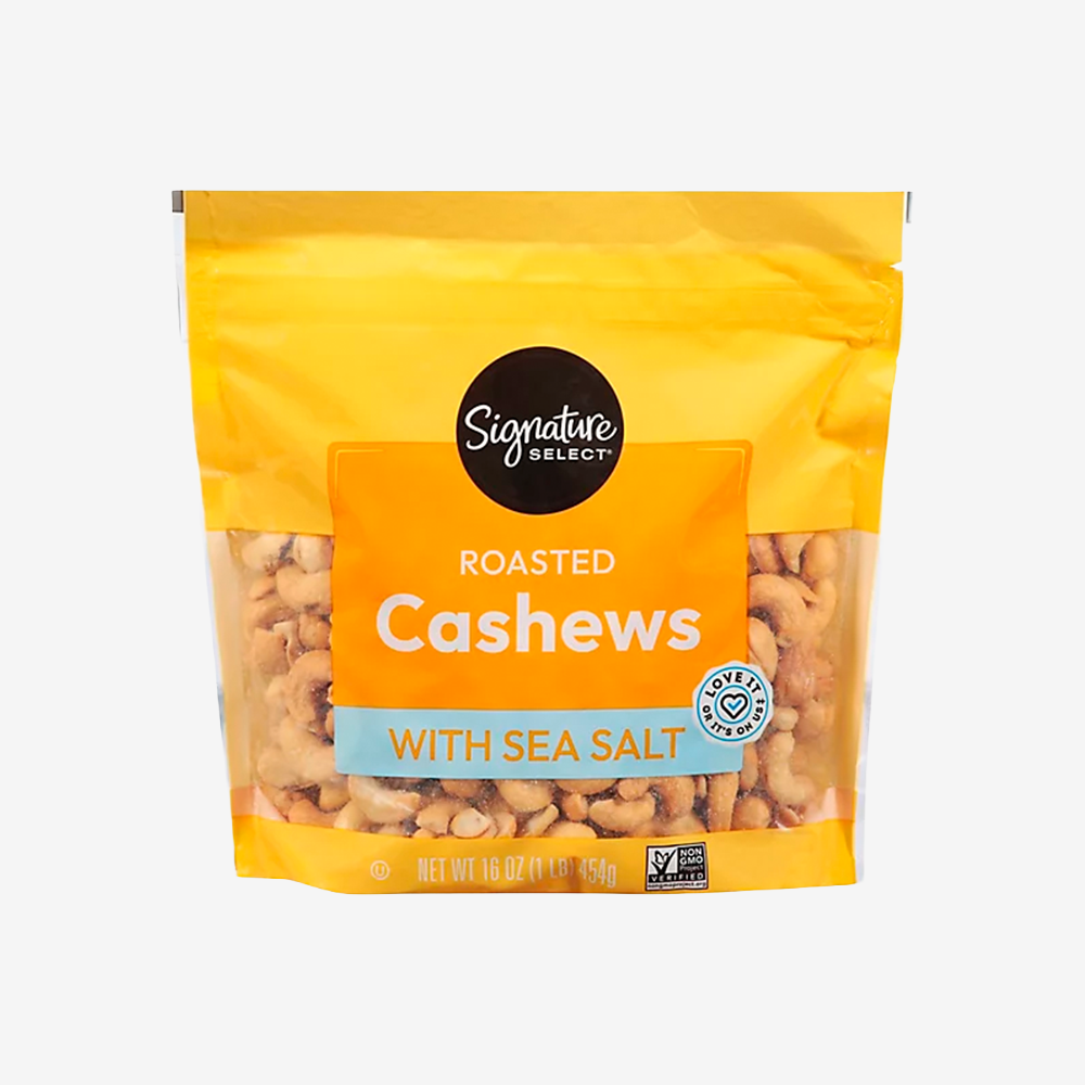 Castañas de Cajú Enteras Tostadas y Saladas Signature Select 454 g