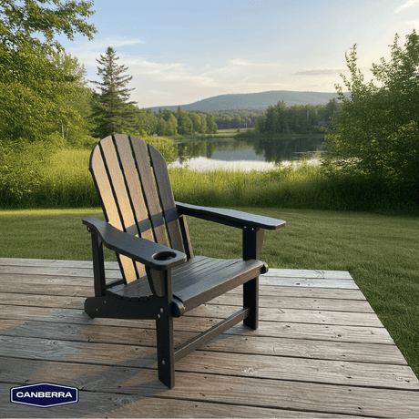 Silla Adirondack No-Tools Negra Sunseeker 1 un