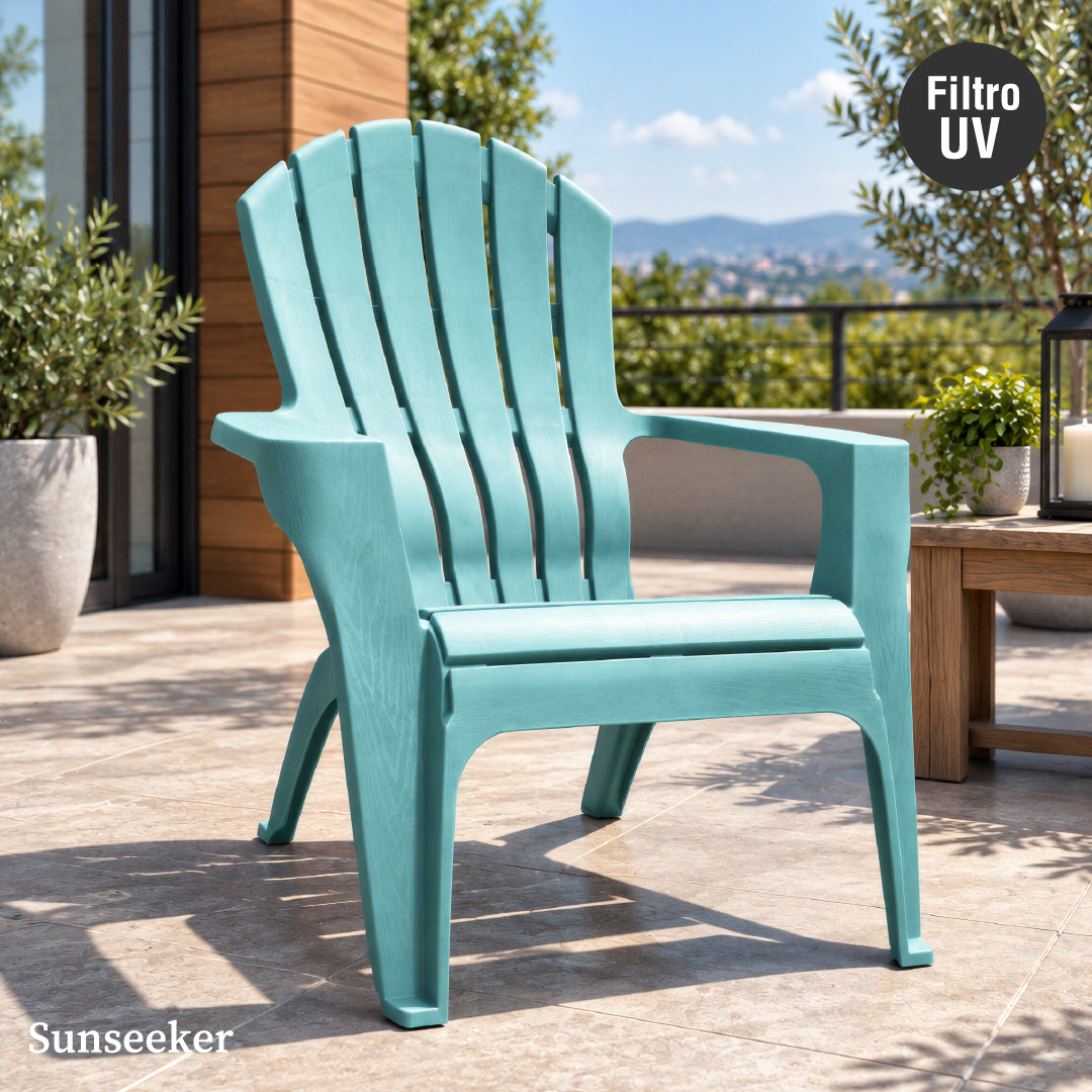 Silla Adirondack Plástica Teal Sunseeker 1 un