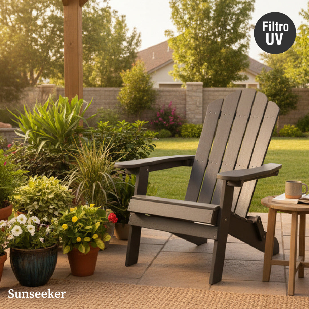 Silla Adirondack Plegable Charcoal Gray Sunseeker