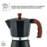 Cafetera Moka Italiana Aluminio 6 Pocillos 300 ml Home Logics 1 un