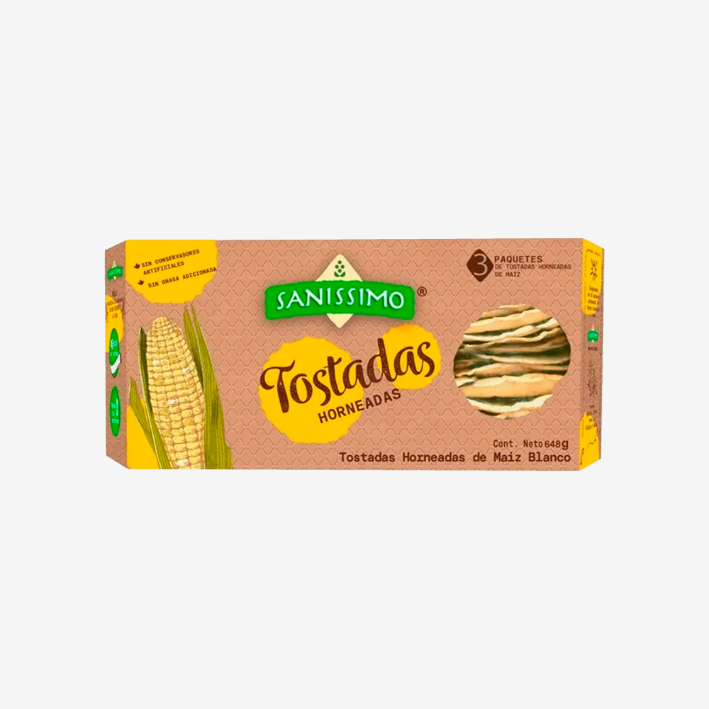 Tostadas de Maíz Horneadas Sanissimo 648 g
