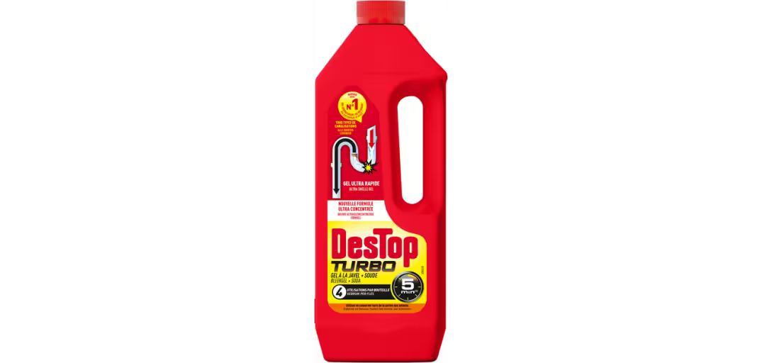 Gel Destapa Cañerías Turbo Destop 1 L