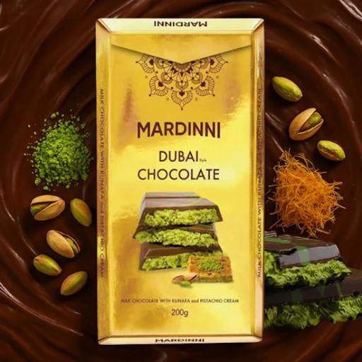 Barra Chocolate Dubai Mardinni 200 g