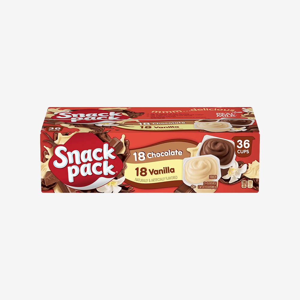 Pudín Vainilla y Chocolate Snack Pack 36 un x 92 g