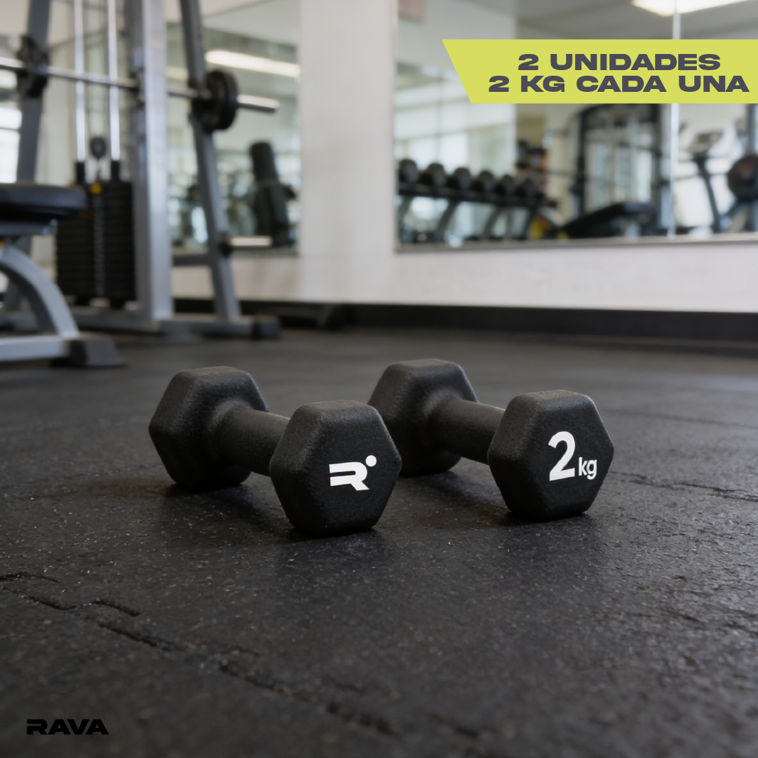 Set de 2 Mancuernas Dumbbell 2kg Rava 1 un