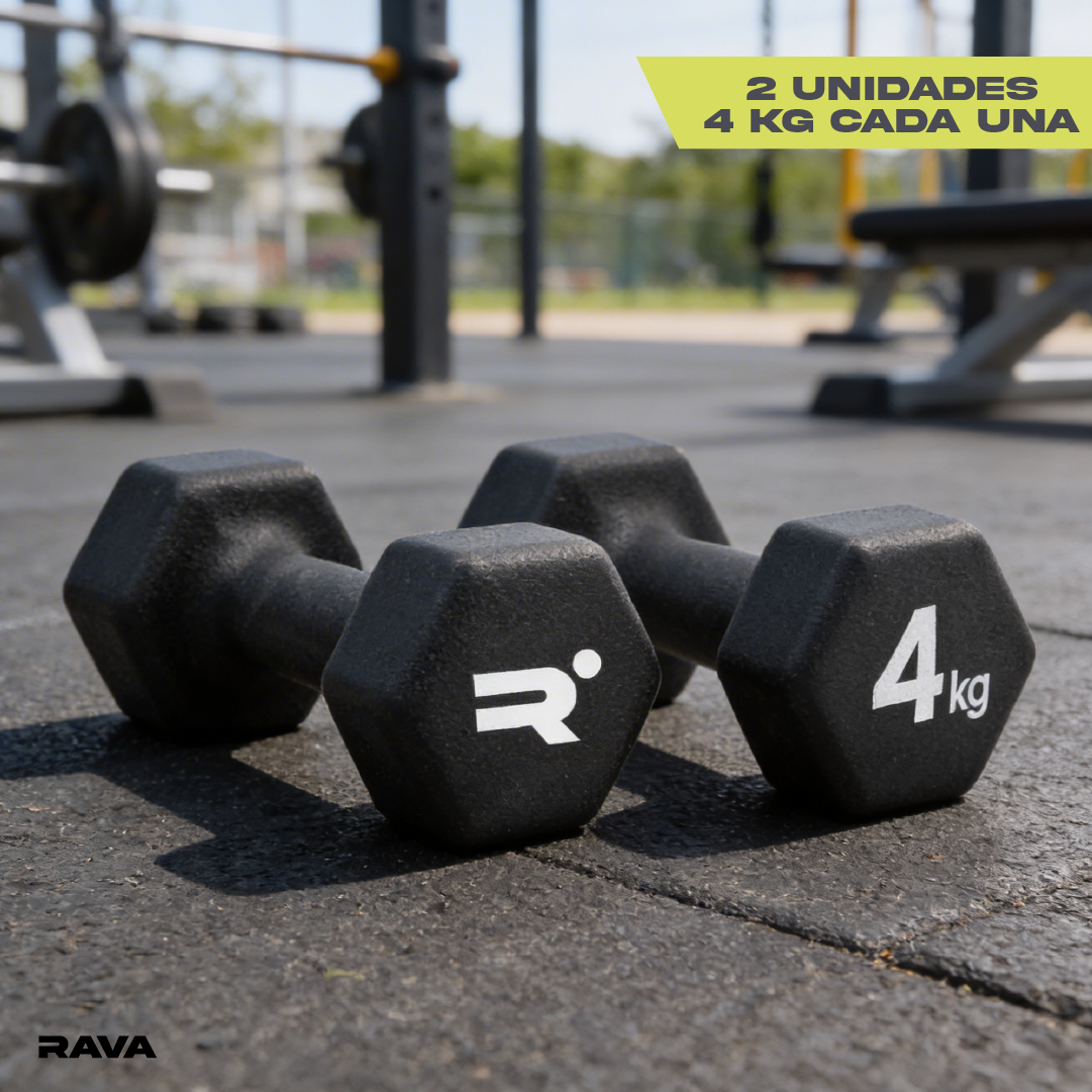 Set de 2 Mancuernas Dumbbell 4kg Rava 1 un
