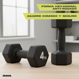 Set de 2 Mancuernas Dumbbell 4kg Rava 1 un