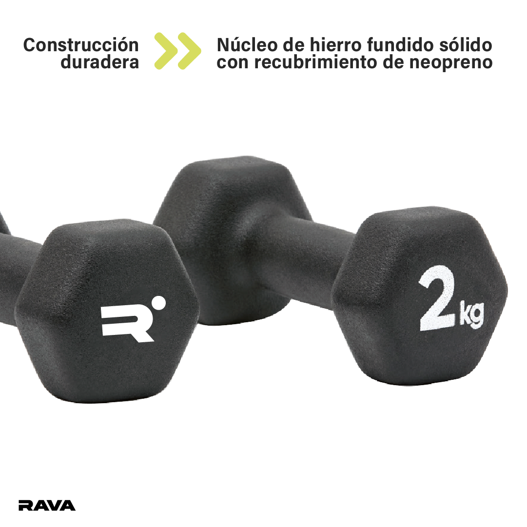 Set de 2 Mancuernas Dumbbell 2kg Rava 1 un