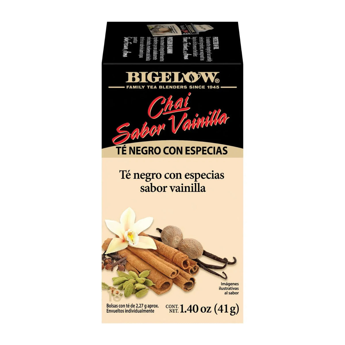 Té Negro Vanilla Chai Bigelow 41 g 18un