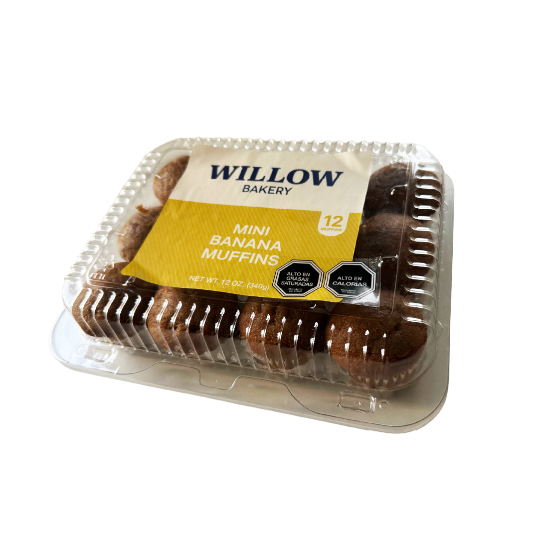 Muffins Banana Mini Willow Bakery 340 g